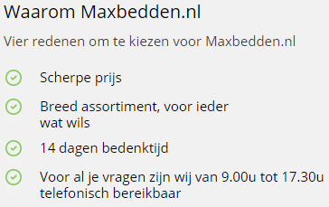 Maxbedden - Metalen bed